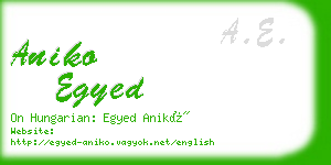 aniko egyed business card